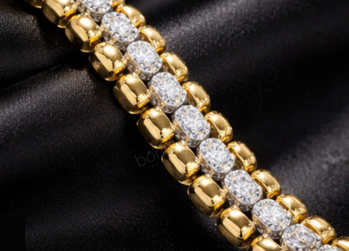 Men’s Lab Grown Diamond Cuban Bracelet – EF Color, VVS/VS Clarity | Bold Luxury Statement