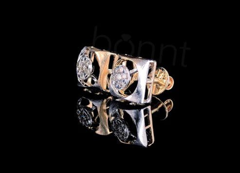 Luna Square Moissanite Diamond Stud Earrings – D Color VVS | Modern Minimalist Luxury