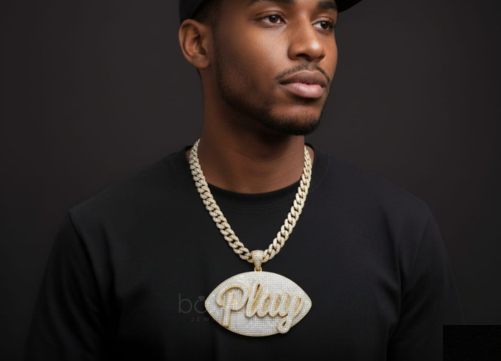 “Play” Iced Hip-Hop Pendant – D Color VVS Moissanite Luxury | Bonnt