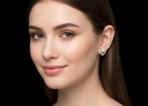Heart Bloom Lab-Grown Diamond Valentine Earrings | EF Color, VVS–VS Clarity | BONNT