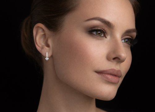 Lab Grown Diamond Floral Hoop Earrings – EF Color, VVS/VS Clarity | Timeless Luxury