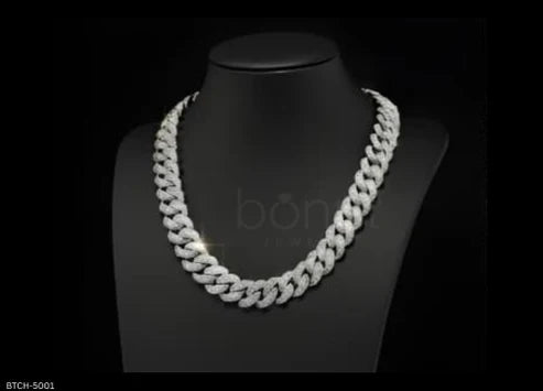Iced Moissanite Cuban Chain – D Color VVS | Hip Hop Luxury Necklace