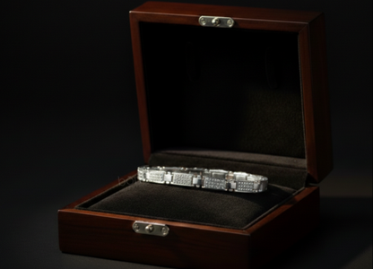 Men’s Lab-Grown Diamond Link Bracelet – EF Color, VVS/VS Clarity | Luxury Gold & Silver Bracelet