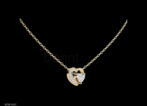 Radiant Heart Promise Moissanite Solitaire Pendant | E Color • VVS/VS