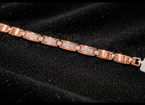 Men’s Moissanite Diamond Bracelet – D Color, VVS Clarity | Refined Brilliance