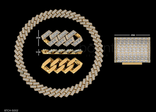 D Color VVS Moissanite | Iced Moissanite Cuban Link Chain –  925 Silver & Solid Gold (10KT–18KT)