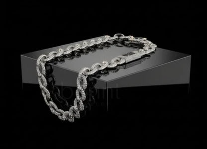 Iced Cuban Link Chain in Lab-Grown Diamonds | EF Color, VVS–VS Clarity | BONNT