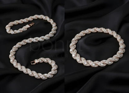 Iced Cuban Link Chain with Lab-Grown Diamonds | EF Color • VVS/VS Clarity