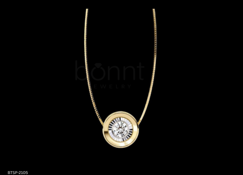 Celeste Aura Bezel Solitaire Pendant in Lab-Grown Diamond | EF Color • VVS/VS