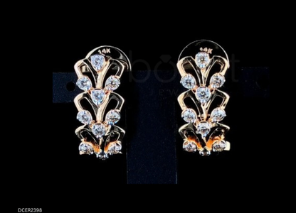 Radiant Trillion Moissanite Diamond Drop Earrings in Gold or Silver | D Color VVS | Bonnt®