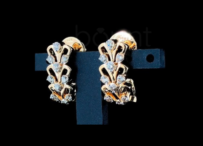 Radiant Trillion Moissanite Diamond Drop Earrings in Gold or Silver | D Color VVS | Bonnt®