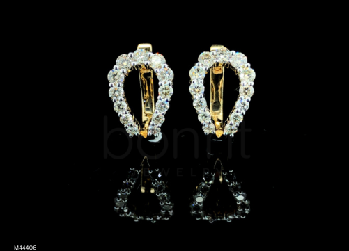 Teardrop Halo Moissanite Diamond Earrings in D Color VVS Clarity | Luxury Stud Earrings