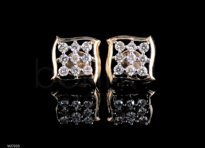 Radiant Bloom Lab-Grown Diamond Stud Earrings | EF Color • VVS/VS Clarity • Ideal Cut