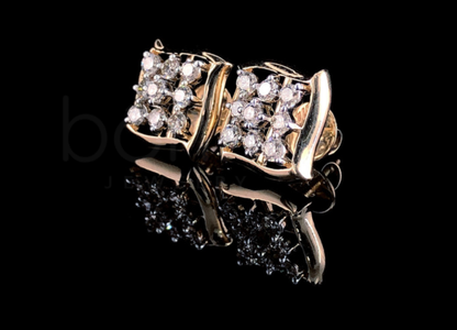 Radiant Bloom Lab-Grown Diamond Stud Earrings | EF Color • VVS/VS Clarity • Ideal Cut