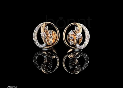 Celestial Spiral Lab-Grown Diamond Stud Earrings