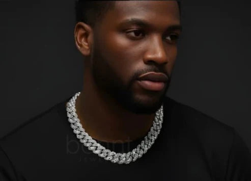 Iced Moissanite Cuban Chain – D Color VVS | Hip Hop Luxury Necklace