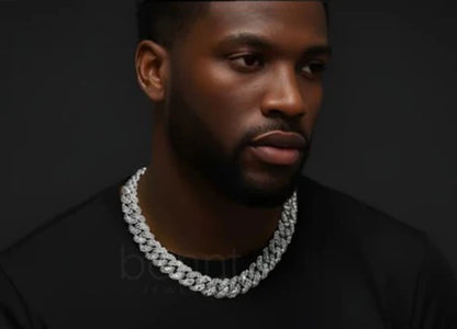 Iced Moissanite Cuban Chain – D Color VVS | Hip Hop Luxury Necklace