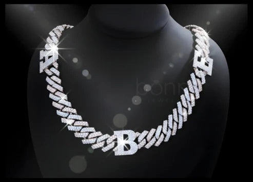 Custom Iced Cuban Chain with Lab-Grown Diamonds | EF Color • VVS/VS Clarity | Bonnt Luxury Hip Hop Jewelry