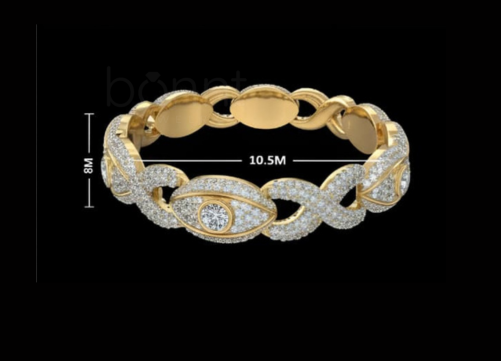 Luxurious Iced Out Evil Eye Link Cuban Style Bracelet Featuring Diamond Pave