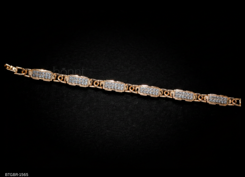 Luxury Men’s Bracelet with VVS Moissanite Diamonds