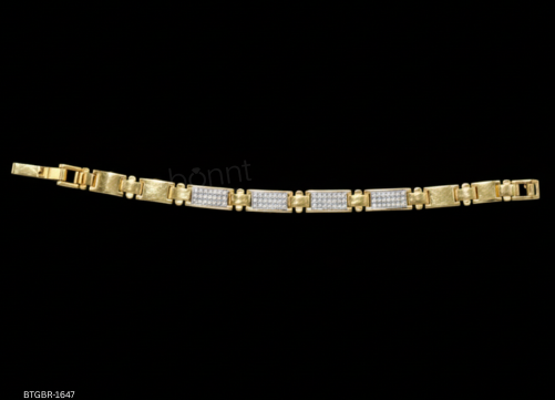 Men’s Luxury Moissanite Diamond Bracelet – D Color VVS, Ideal Cut | 925 Silver & Solid Gold