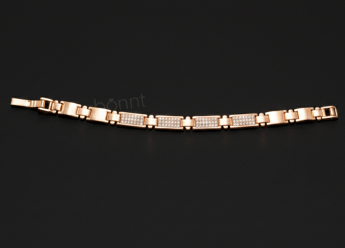 Men’s Lab-Grown Diamond Link Bracelet – EF Color, VVS/VS Clarity | Luxury Gold & Silver Bracelet
