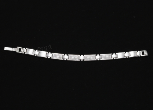 Men’s Lab-Grown Diamond Link Bracelet – EF Color, VVS/VS Clarity | Luxury Gold & Silver Bracelet