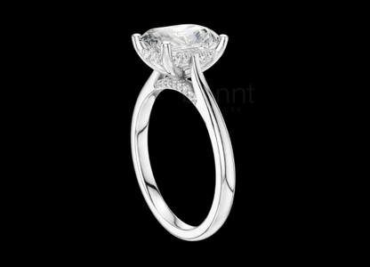 Radiant-Cut Lab-Grown Diamond Solitaire Engagement Ring – EF Color, VVS/VS Clarity