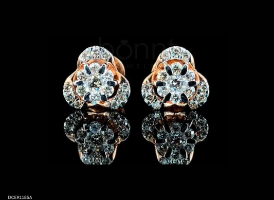 Trillion Bloom Lab-Grown Diamond Stud Earrings | EF Color • VVS–VS Clarity • Ideal Cut