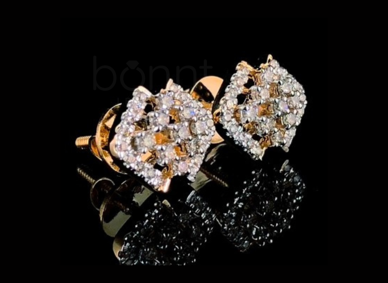 Luxury Lab-Grown Diamond Stud Earrings | EF Color • VVS–VS Clarity • Ideal Cut Brilliance