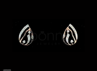 Lab Grown Diamond Teardrop Earrings in EF Color | Romantic Luxury