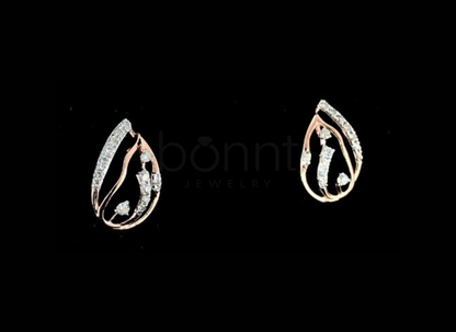 Lab Grown Diamond Teardrop Earrings in EF Color | Romantic Luxury