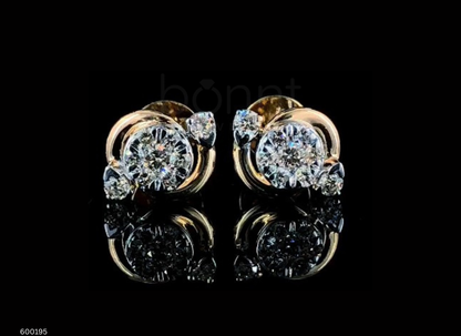 D Color Moissanite  Stud Earrings | Timeless Sparkle