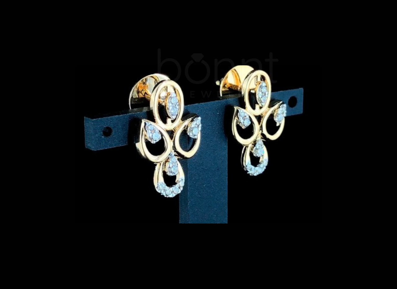 Eternal Bloom Moissanite Diamond Earrings – D Color VVS Brilliance