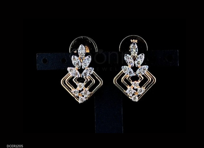 Radiant Geometry Lab-Grown Diamond Drop Earrings