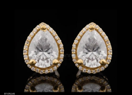Pear Halo Lab-Grown Diamond Stud Earrings