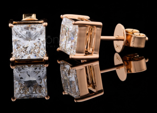 Timeless Power Solitaire Moissanite Studs