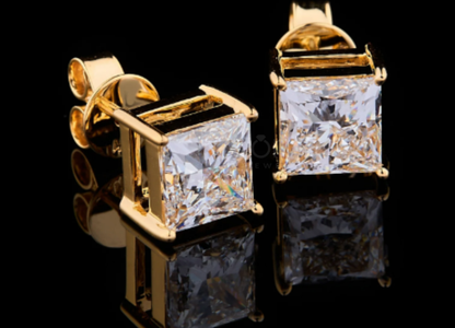 Timeless Power Solitaire Moissanite Studs