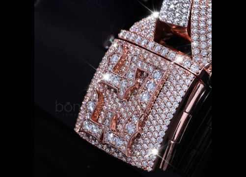 Lab-Grown Diamonds-Iced Hip Hop Cuban Bracelet (EF Color, VVS/VS Clarity)