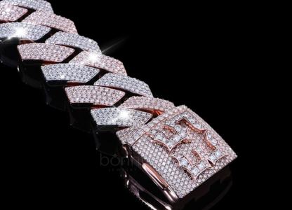 Lab-Grown Diamonds-Iced Hip Hop Cuban Bracelet (EF Color, VVS/VS Clarity)