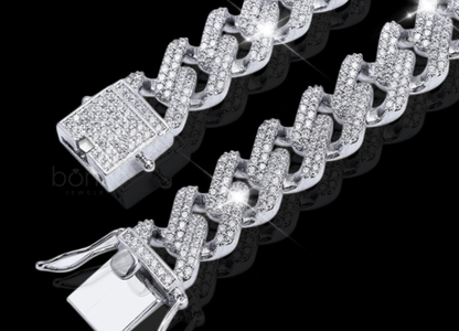 Iced Hip Hop Cuban Bracelet – D Color VVS Moissanite | Luxury Street Statement