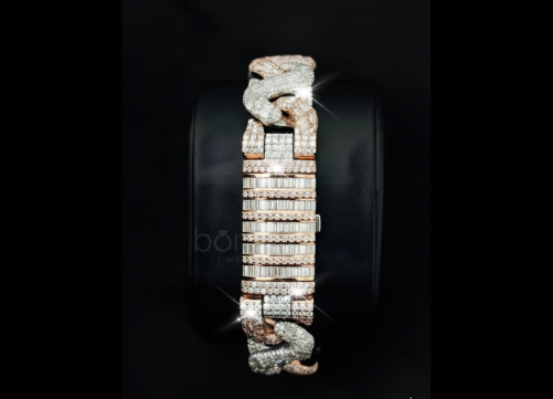 Iced Hip Hop Cuban Link Bracelet – Lab-Grown Diamonds (EF Color, VVS/VS Clarity)