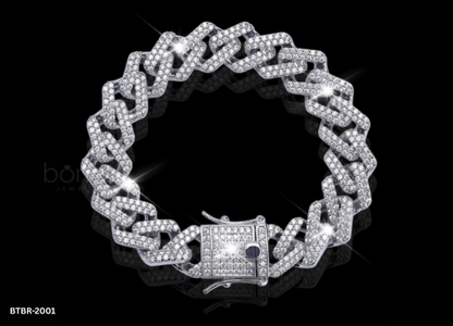Iced Hip Hop Cuban Bracelet – D Color VVS Moissanite | Luxury Street Statement