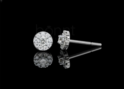 Exquisite Floral Cluster Moissanite Diamond Earrings for Timeless Elegance and Brilliant Sophistication