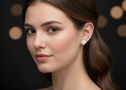 Exquisite Floral Cluster Lab Grown Diamond Earrings for Timeless Elegance and Brilliant Sophistication