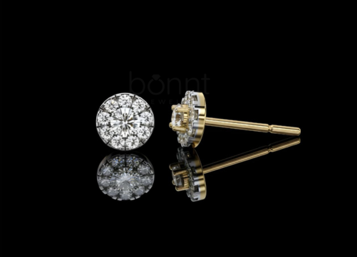 Exquisite Floral Cluster Moissanite Diamond Earrings for Timeless Elegance and Brilliant Sophistication