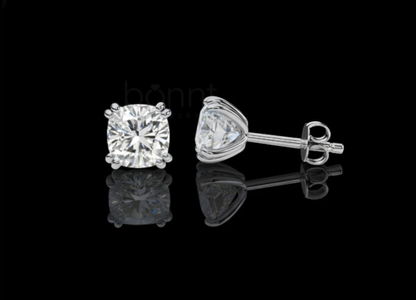 Regal Glow Ornate Gallery Diamond Stud Earrings | Lab Grown EF Color, VVS–VS Clarity