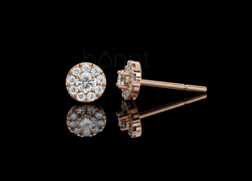 Exquisite Floral Cluster Lab Grown Diamond Earrings for Timeless Elegance and Brilliant Sophistication