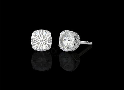 Eternal Glow Round Diamond Stud Earrings | Lab Grown EF Color, VVS–VS Clarity