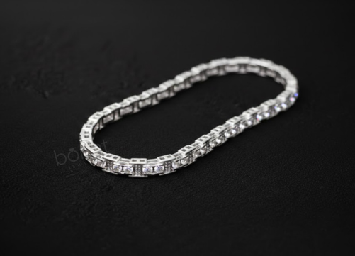 Men’s Moissanite Diamond Bracelet – D Color, VVS Clarity | Brilliant Luxury
